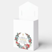Elegant Holly Berry Winter Taufe Vielen Dank Geschenkschachtel (Geöffnet)