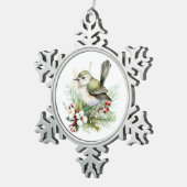 Elegant Holly Bird Christmas Classic Charm Keramik Kugel-Ornament (Rechts)