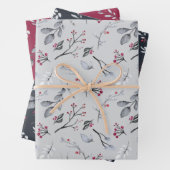 Elegant Holly Blätter Red Berries Weihnachten (Beispiel)