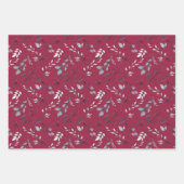 Elegant Holly Blätter Red Berries Weihnachten (Vorderseite 3)