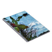 Elegant Holly Christmas, blauer Himmel Notizblock (Rechte Seite)