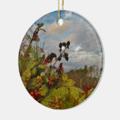 Elegant Holly Christmas Keramik Ornament (Links)