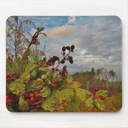 Elegant Holly Christmas Mousepad (Vorne)