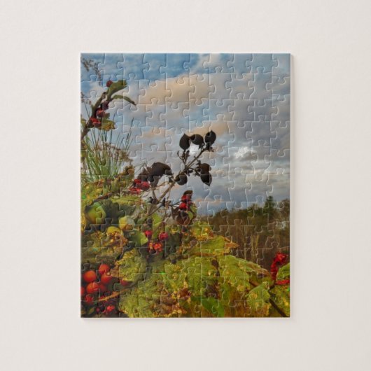 Elegant Holly Christmas Puzzle (Vertikal)