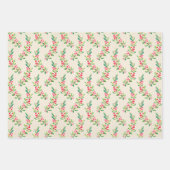 Elegant Holly und Berries Geschenkpapier Set (Vorderseite 3)