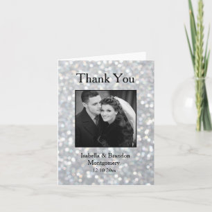 Elegant Hollywood Glam Danke-Card Dankeskarte