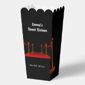 Elegant Hollywood Red Tepet Sweet 16 Birthday Geschenkschachtel (Vorderseite)