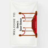 Elegant Hollywood Red Tepet Sweet 16. Geburtstag Banner (Vertikal)