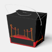 Elegant Hollywood White & Red Tepet Sweet 16. Geschenkschachtel (Rückseite)