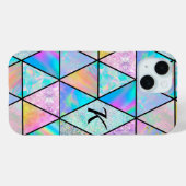 Elegant holografisch farbenfroh Case-Mate iPhone hülle (Rückseite (Horizontal))