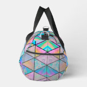 Elegant holografisch farbenfroh geometrisch duffle bag (Rechts)