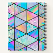 Elegant holografisch farbenfroh notizblock (Rückseite)