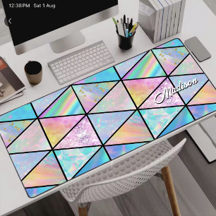 Elegant holografisch farbenfroh schreibtischunterlage