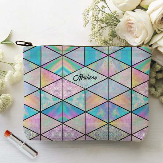 Elegant holografisch farbenfroh zubehörtasche