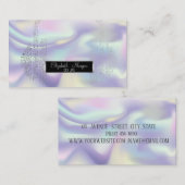 Elegant Holographic,Musiknotens Headphone DJ Visitenkarte (Vorne/Hinten)