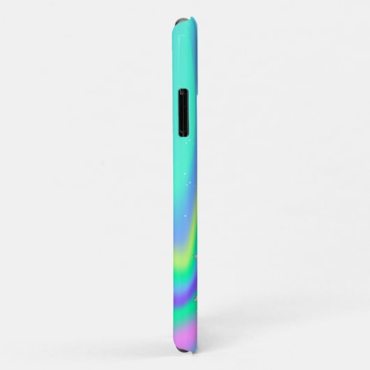 Elegant Holographic Niedlich Baby Flamingo Case-Mate iPhone Hülle (Hinten/Rechts)
