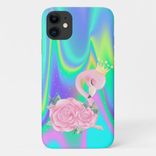 Elegant Holographic Niedlich Baby Flamingo Case-Mate iPhone Hülle
