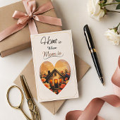 Elegant “Home is Where Mom Is” Greeting Card  Karte