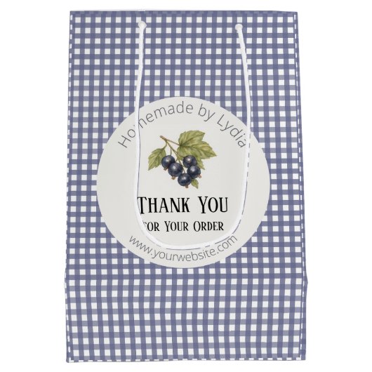 Elegant Homemade Jar Mittlere Geschenktüte (Rückseite)