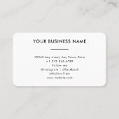 Elegant Honey Bee Apiary Honeycomb Black Yellow Visitenkarte (Rückseite)