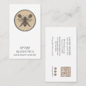 Elegant Honey Bee Logo Skincare Products Visitenkarte (Vorne/Hinten)