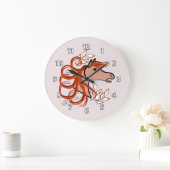 Elegant Horse Head Große Wanduhr (Zuhause)