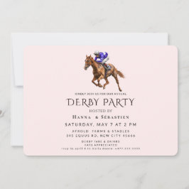Elegant Horse Racing Garden Party Invitation Einladung