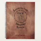 Elegant Horse Ranch Business Customizable Logo Planer (Vorderseite)