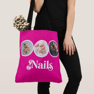 Elegant Hot Pink 3 Foto Nagel-Stylist-Salon  Tasche