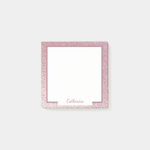 Elegant Hot Pink Lavender Metallic Shine Post-it Klebezettel