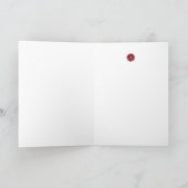 Elegant Hot Pink Quatrefoil Black Flower Thank You Dankeskarte (Innenseite)