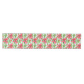 Elegant hot red pink preppy Christmas table runner Mittelgroßer Tischläufer (Horizontal)