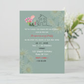 Elegant Housewarming Party Invitation Einladung (Stehend Vorderseite)