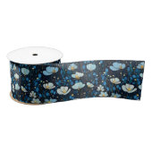 Elegant Hübsch Blass Blauer Mohnblumen Satinband (Spule)