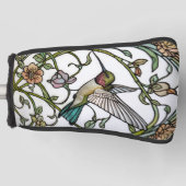 Elegant hummingbird artwork botanical boho chic golf headcover (Vorderseite)
