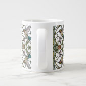 Elegant hummingbird artwork botanical boho chic Jumbo-Tasse (Rückseite)