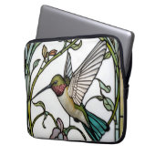 Elegant hummingbird artwork botanical boho chic laptopschutzhülle (Vorderseite Links)