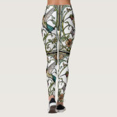 Elegant hummingbird artwork botanical boho chic leggings (Rückseite)