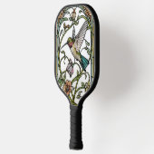 Elegant hummingbird artwork botanical boho chic pickleball schläger (Links)
