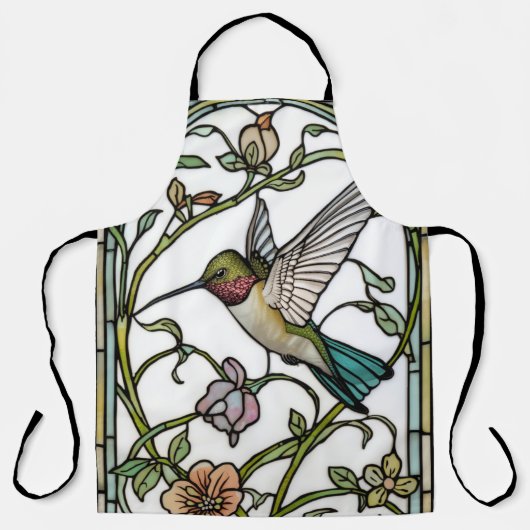 Elegant hummingbird artwork botanical boho chic schürze (Vorderseite)