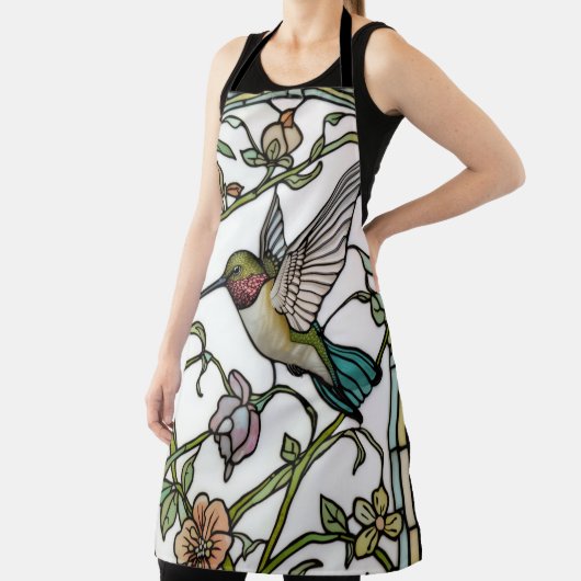 Elegant hummingbird artwork botanical boho chic schürze (InSitu)