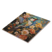 Elegant Hummingbird Floral Fliese (Seite)