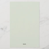 Elegant Hummingbird Letterhead Briefpapier (Rückseite)