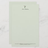 Elegant Hummingbird Letterhead Briefpapier (Vorne/Hinten)