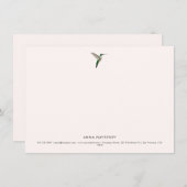 Elegant Hummingbird Mitteilungskarte (Vorne/Hinten)