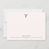 Elegant Hummingbird Mitteilungskarte (Vorderseite)