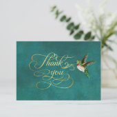 Elegant Hummingbird Vielen Dank für Ihre Einladung (Stehend Vorderseite)