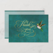 Elegant Hummingbird Vielen Dank für Ihre Einladung (Vorne/Hinten)