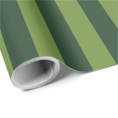 Elegant Hunter Green Garden Green Stripe Geschenkpapier (Rolleneckpunkt)
