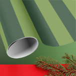 Elegant Hunter Green Garden Green Stripe Geschenkpapier<br><div class="desc">Einfache,  grüne Streifenpapier - perfekt für farbenfrohe Gartenmotive.</div>